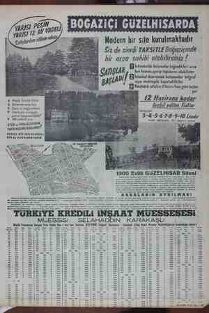     YARISI cı PEŞİN YARISI 12 AY ' | | Çatılar / meş 1 Modern bir site kurulmaktadır ie  i Sizde şimdi TAKSiTLE Böğazicinde