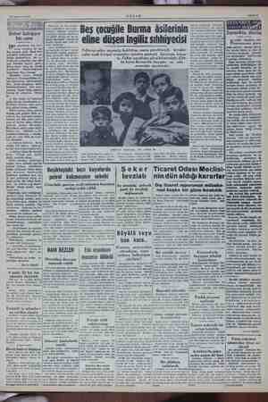    24 Haziran 1955 Şeker kıtlığına bir ç pe gazetenin sında yalın ayak Çeng. manın luklarla kete Yedi yıl dış âlemden uzak ya-