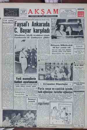 Akşam Gazetesi June 27, 1955 kapağı