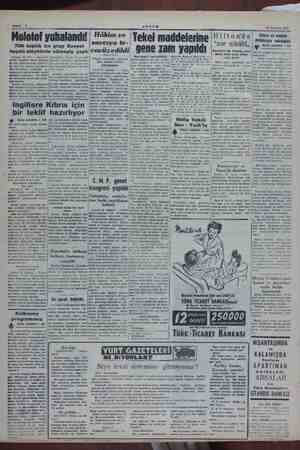  Sahife ? AKŞAM 28 Haziran 1955 Molotof yuhalandı! 700 kişilik bir grup Sovyet heyeti — nde nümayiş yaptı Chicago 28 (AP) —