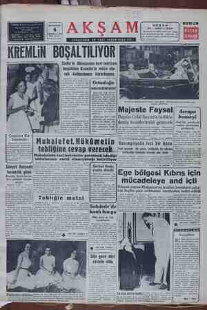 Akşam Gazetesi July 4, 1955 kapağı