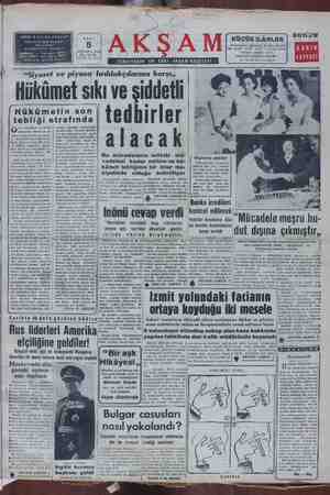 Akşam Gazetesi July 5, 1955 kapağı