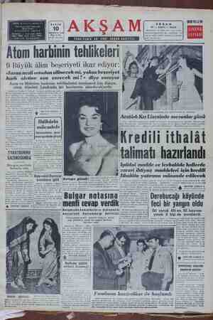 Akşam Gazetesi July 10, 1955 kapağı
