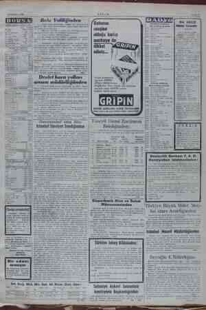    14 Temmuz 1953: AKŞAM Sahife Pei ai 7 BORSA Bolu Valiliğinden Kut İİ BU GECE İstanbul Boryasının 19/7/1955 tintleri e M...
