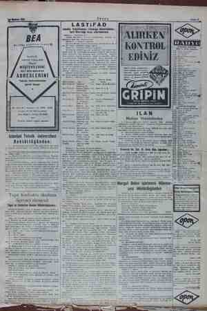    Akşam Sahife 7 | “e LASTIFAD ve Fabrikaları Türkiye Distr öğe | eri Dermeği Ana sözleşme Mağde 1 — Cemiyetlii adi: (Lâstik