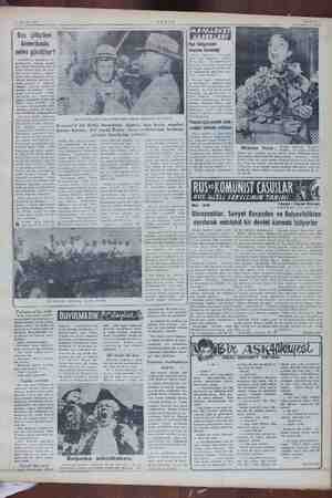  29 Ağustos 1955 | Rus çiftçileri Amerikada neler gördüler? Geçenlerde, bardaktan bo- şanırcasına yağmur yağdığı bir günde.