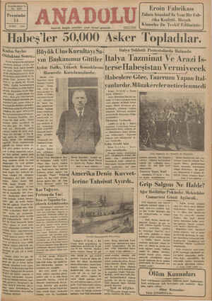 Anadolu Gazetesi 14 Şubat 1935 kapağı