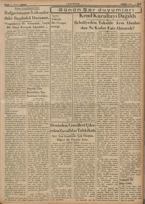    YNUN 14 ŞUBAT Bulgar Gazetelerine Göre Bulgaristanın Balkanlar- | daki Bugünkü Durumu.. “Yugoslavya Ile Anlaşmak, Güçlü|