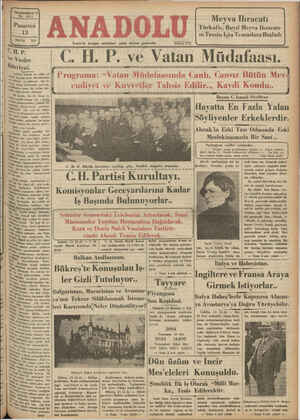 Anadolu Gazetesi 13 Mayıs 1935 kapağı