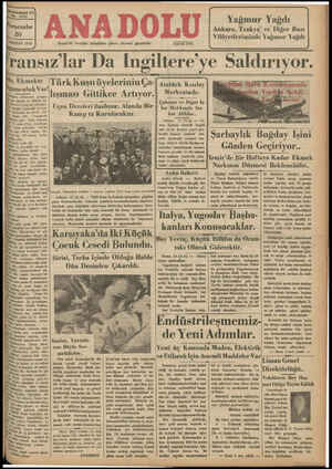 Anadolu Gazetesi 20 Haziran 1935 kapağı