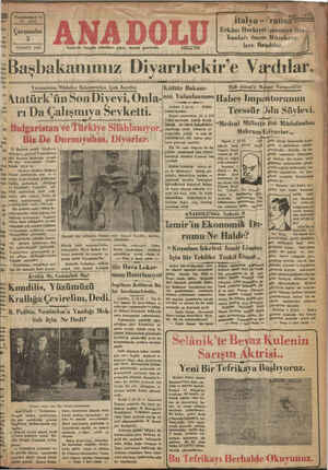 Anadolu Gazetesi 3 Temmuz 1935 kapağı