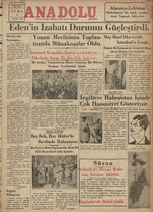 Anadolu Gazetesi 5 Temmuz 1935 kapağı