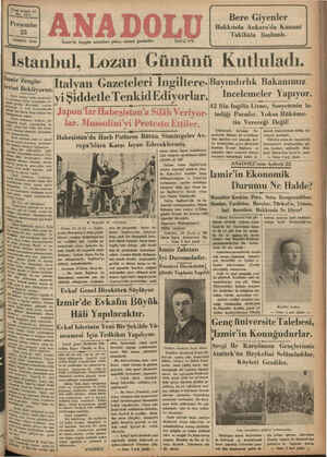  iy ezel yıl 6271 Perşembe a... TEMMUZ 1935 İzmir'de hergün sabahları çıkar, siyasal gazetedir. Telef on: 2776 Bere Giyenler