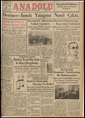 Anadolu Gazetesi 28 Temmuz 1935 kapağı