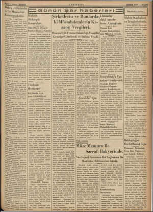  ll V-AnabCS Hükümda- ti e Mussolini Onuşacakmış. Bi - Bağı 1 İmel yüzde — Hai ba y K cevabındı Projesinde SERsa yeni karar