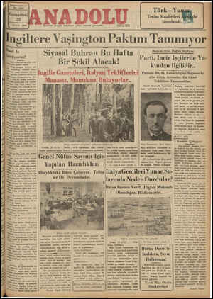 Anadolu Gazetesi 28 Eylül 1935 kapağı