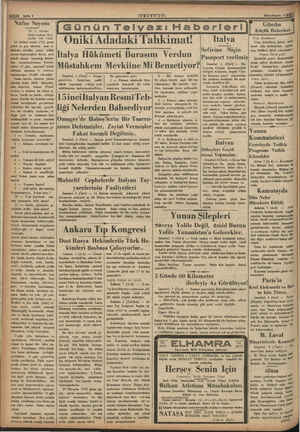      A — Sayta 2 — Nüfus Sayımı b Dr. C. Savran Ziraat bankası idare meclisi reis vekili — 20 birinci teşrin 1935 pazar gönü