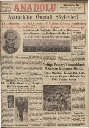  pk Yirmi böşinet yıl ! No. 6359 Cumartesi 2 — —— — İkineiteğrin 1935 İzmir'de hergün sabahları çıkar, siyasal gazetedir....