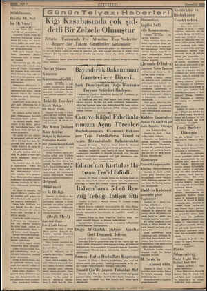  KUN Sayfa Üüye Yekağlerine bir babir Silâhlanma, Harba Mı, Sul- ha Mı Varır? 9 son Teşrin 1935 — terihli Deyli Herald...