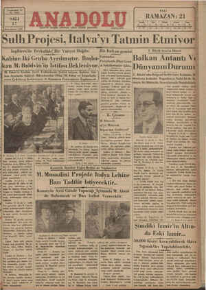 Anadolu Gazetesi 17 Aralık 1935 kapağı