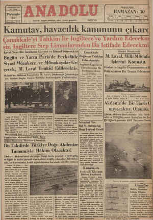 Anadolu Gazetesi 26 Aralık 1935 kapağı