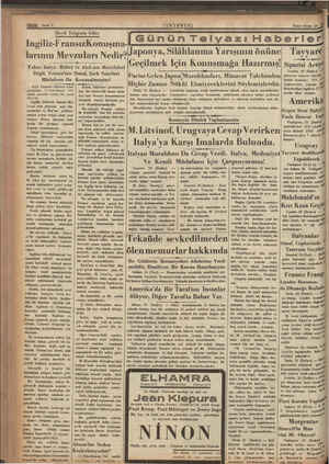    Sayfa 2 Deyli Telgrata Göre K İkinci kânun 24 GününTlelyazı Haberler! İngiliz-Fr larının Mevzuları Nedir? Yalnız İtalya -