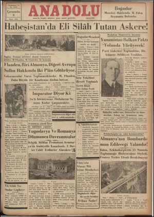  Yirmibeşinci Yıl No, 6490 Çarşamba 8 Nisan — 1936 izmir'de bergün sabuabları çıkar, siyasal gazetedir. Beşler komitesi...