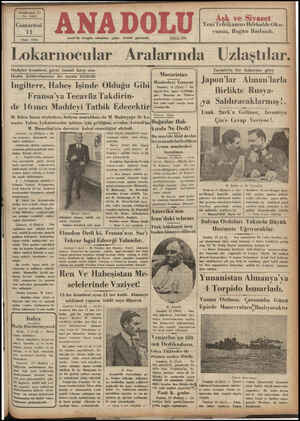  Yirmibeştoci Yul No: 6493 Cumartesi 'V Nisan 1936 Uııüçler komitesi lünün izmir'de hbergün sabahları çıkar, siyasal...