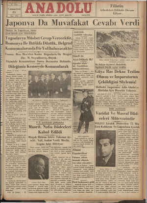    Yirmibeşinci Yul No. 66505 Cumartesi 25 Nisan — 1936 Thrkıye ile Yugoslav izmir'de heıgnıı sabahları çıkar, siyasal...