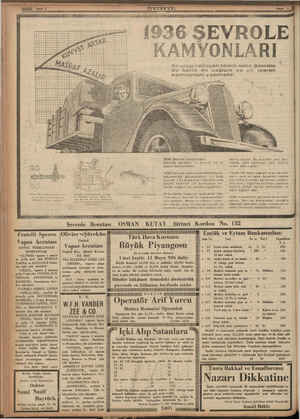   OU Sayta 8 Şevrole Bcentası Enuc bu kerre 1936 Şevrole kamyonları: Şevrole tarihinin en kwuvvetli idareli kamyonudur ve en