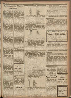  e Ce bir v - a.?7 7 TT D Kliringlerden Alınan Neticeler.. 1931 de Dünya krizi gelib Çattığı zaman her millet kendi bayının