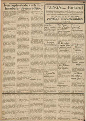    K VA - İrunceph K SN b esiı'ıdemkanlı harebeler devam ediyor. — İspanyaya hâlü gönüllü ve mühim- — Öyr gazetesinde mat...