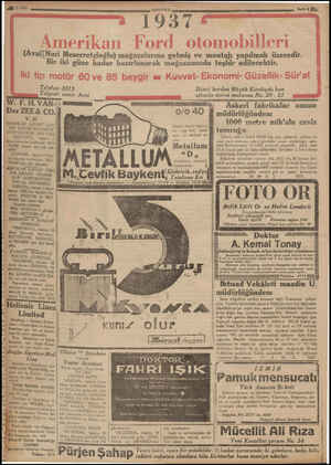 ANADOLU 195357 'îNl_ıri_Meserretçîoğlu) mağazalarına gelmiş ve montajı yapılmak üzeredir. Bir iki güne kadar hazırlanarak...