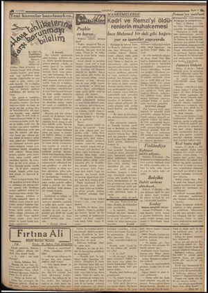  4 14/2/931 Iî eni kanunlar EazırlanırEen..l. BARE A e ae e ae S Teşkilâtla- rın'vazifesi Emniyet, itfaiye — ve h sıhhiye teş-