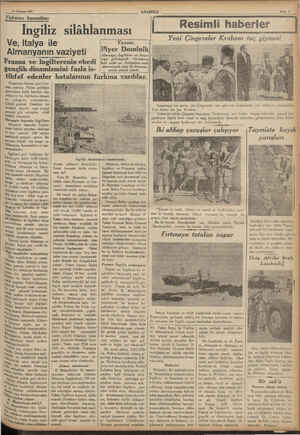    13 Temmuz 937 Yabancı basından: Ingiliz silâhlanması Ve, Italya ile Yksakini b Almanyanın vaziyeti — Fiyer Dominik Fransa