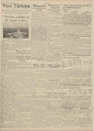  13 Birinciteşrin Perşembe 1938 Yeni Türkiye (ANADOLU) SAA HİPE & uat Bir İngiliz gazetesinin memleketimiz hakkında sitayiş