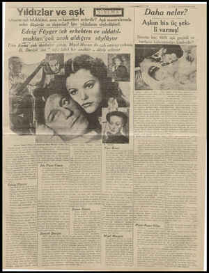  YADOLU) AZAR 1938 Yıidızlar veaşk İETTT| | Dahaneler? Umarın aşk telâkkileri, arzu ve hasretleri nelerdir? Aşk maceralarında