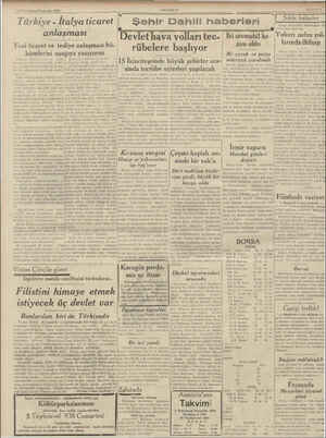    izincltebrim Pürşembe; 19385 : Turhıye Italya ticaret anlaşması Yeni ticaret ve tediye anlaşması hü- Türkiye - İtalyu...