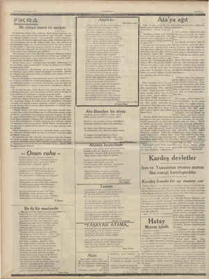    leşrin SALI 1935 FIKRA Bir dünya şuuru ve saygısı 4 Bahri Savcı Üç gündenberi bütün dünya radyoları, büyük kayıp...