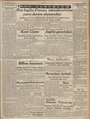  "e f —. 14 TEMMUZ 1939 CUMA | DIŞ POLİTİKA ' üç. « « Sinir harbi,, | Geçen hafta Almanyanın Dan- Zigde bir emrivaki yapması