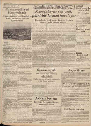    27 TEMMUZ 1939 Perşembe Ü Li ll 'Seyahat notları : ll © *Manisa muallimleri Hatay yolunda Antakyada kasaplar eti kemiksiz