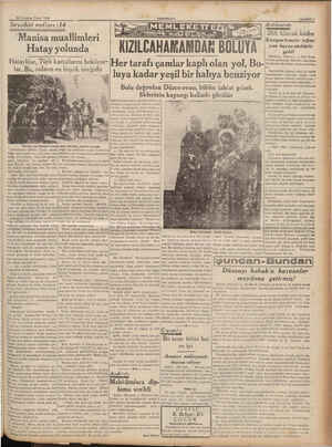    380 Termmuz Pazar 1939 Seyahat notları TTTT PKYT 14 Manisa muallimleri Hatay yolunda Hataylılar, Türk kartallarını...