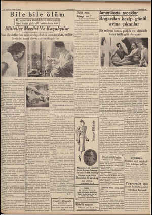  18 Ağustos 1939 CUMA Bile bile ö (ANADOLU) lüm Uyuşturucu maddeleri imal eden lere karşı şiddetli mücadele var Milletler...
