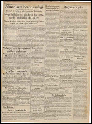 27 Eylül 199399 Çarşamba (ANADOLU) .e  |Çemberlayn avam| Almanların beceriksizliği Çabelaynavan yanatta bulundu lan Siegöried