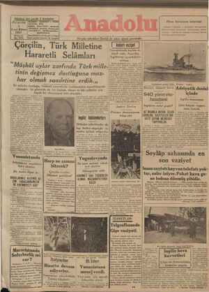 Anadolu Gazetesi January 2, 1941 kapağı