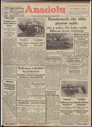 Anadolu Gazetesi January 15, 1941 kapağı