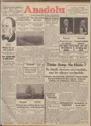 Anadolu Gazetesi January 19, 1941 kapağı