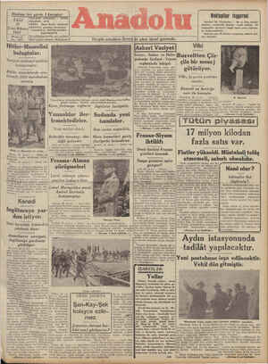 Anadolu Gazetesi January 21, 1941 kapağı