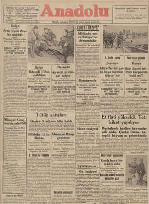 Anadolu Gazetesi January 28, 1941 kapağı