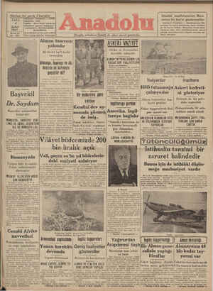 Anadolu Gazetesi February 4, 1941 kapağı